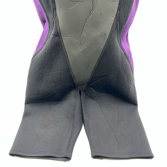 Hang Ten Womens Wetsuit Short Sleeve/Shorts Bodysuit Size L Black Purple 3x2mm - Picture 3 of 12